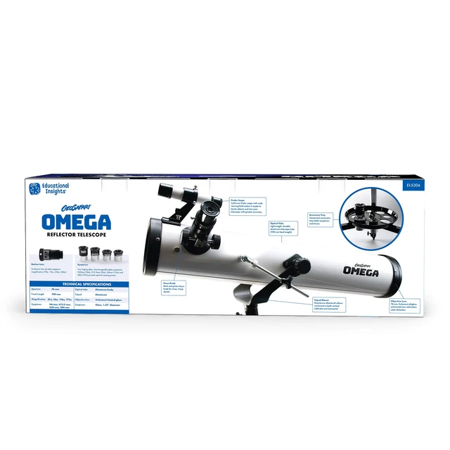 Alt view image 7 of 7 - GeoSafari Vega 360 Telescope 50 mm Beginner Telescope for Kids 8-12, Refractor Telescopes, Astronomical Telescopes for Stargazing, Includes Two Eyepieces