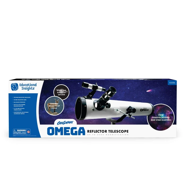 Alt view image 6 of 7 - GeoSafari Vega 360 Telescope 50 mm Beginner Telescope for Kids 8-12, Refractor Telescopes, Astronomical Telescopes for Stargazing, Includes Two Eyepieces