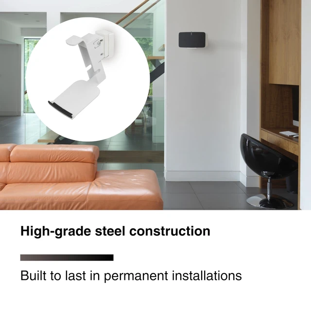 Alt view image 4 of 7 - Wall Mount for Sonos Five - Each (White)