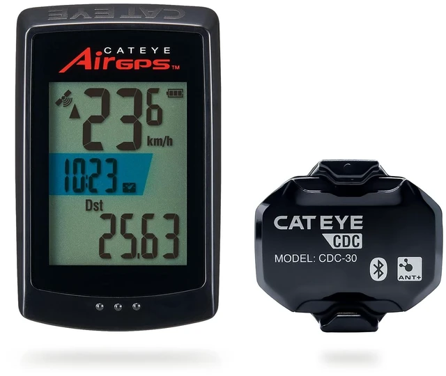 Main image of AirGPS USB Rechargeable Bike Computer Bluetooth ANT+, GPS Bicycle Speedometer, FlexTight Mount, IPX7 Waterproof, Auto Backlight Display, Ride Upload