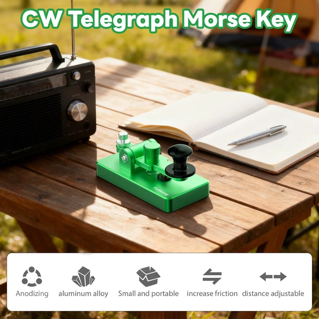 Alt view image 4 of 7 - Classical Morse Mini Code Key Morse Code