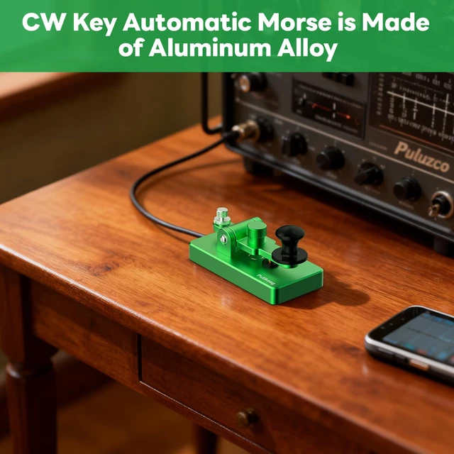 Alt view image 6 of 7 - Classical Morse Mini Code Key Morse Code