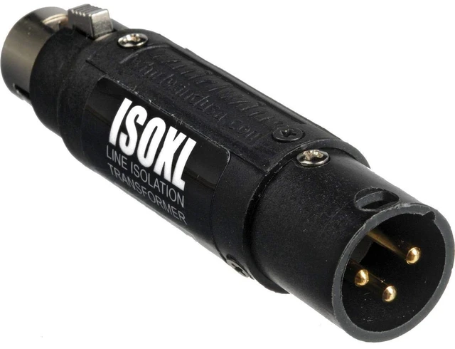 Main image of ISOXL Line-Level Isolation Transformer, 3-Pin XLR Male/Female Connectors