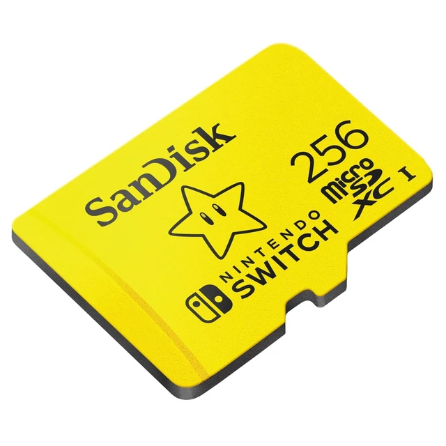 Alt view image 4 of 7 - 256GB microSD Card, Super Mario Super Star Edition, 3-Pack Officially Licensed for Nintendo Switch, UHS-I, Up to 100MB/s Read Speeds