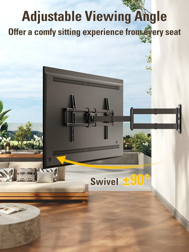 Alt view image 4 of 7 - Outdoor TV Mount Weatherproof Gazebo for 37-55-65-75 Inch TV Gazebo TV Mount Outdoor Weatherproof Bracket, Salt Spray Tested for Patio Gazebo Balconies, up to 100 lbs and VESA 600x400mm