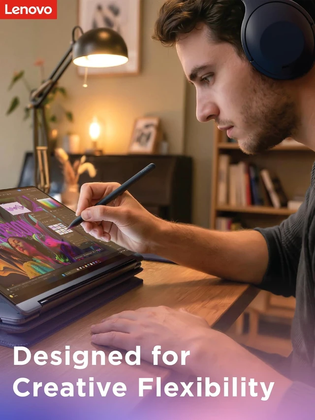 Alt view image 6 of 6 - Yoga Pen 2 with Magnetic Pen Case, AES 3.0 Stylus with 8192 Pressure Levels, USB C Rechargeable, Tilt Detection, Multi Protocol Support for Yoga 2 in 1 PCs, Cosmic Blue