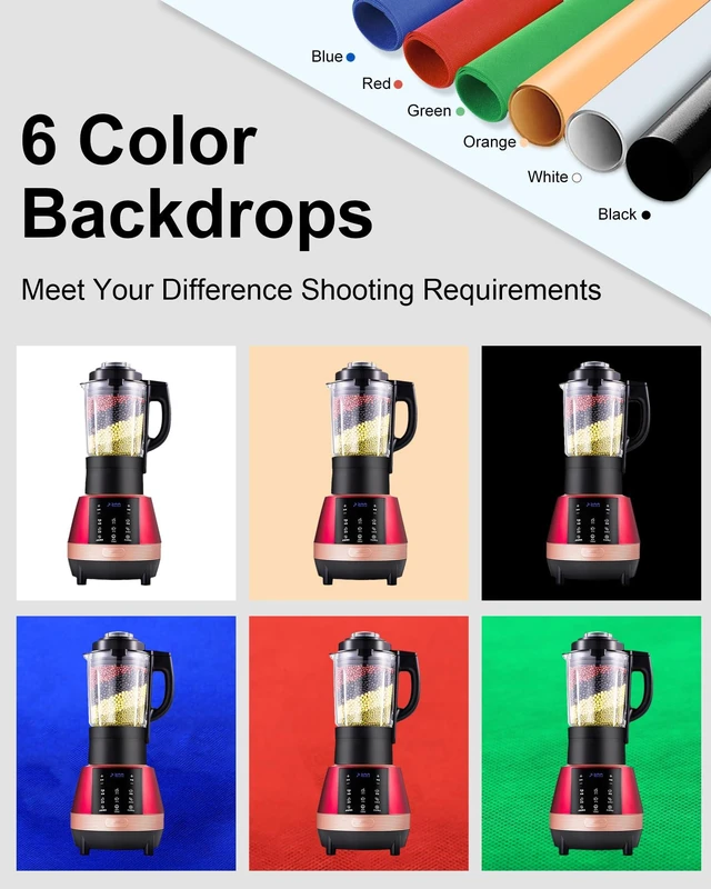 Alt view image 4 of 7 - Light Box Photography, 24x24 inch Large Photo Studio Light Box, Professional Dimmable Photo Booth with 120 LED Lights & 6 Backdrops for Jewelry and Food Items Product Photography
