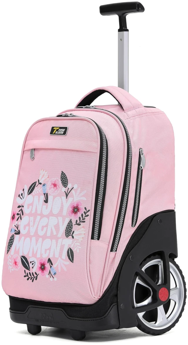 Main image of 19 Inch Rolling Backpack for School Stair-Climbing Big Wheel Teen Boys Girls Carry-on Suitcase Large Organizer Compartment 15.6 Laptop Sleeve Adjustable Handle Roller Travel Bag College