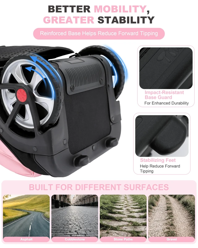 Alt view image 5 of 7 - 19 Inch Rolling Backpack for School Stair-Climbing Big Wheel Teen Boys Girls Carry-on Suitcase Large Organizer Compartment 15.6 Laptop Sleeve Adjustable Handle Roller Travel Bag College