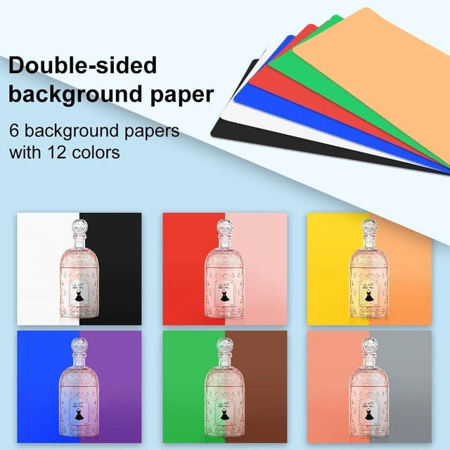 Alt view image 3 of 7 - Light Box Photography, 20x20 inch Portable Photo Studio Light Box, Professional Dimmable Quick Charge USB-C Photo Booth with 200 LED Lights & 12 Color Backdrops Photo Box for Product Photography