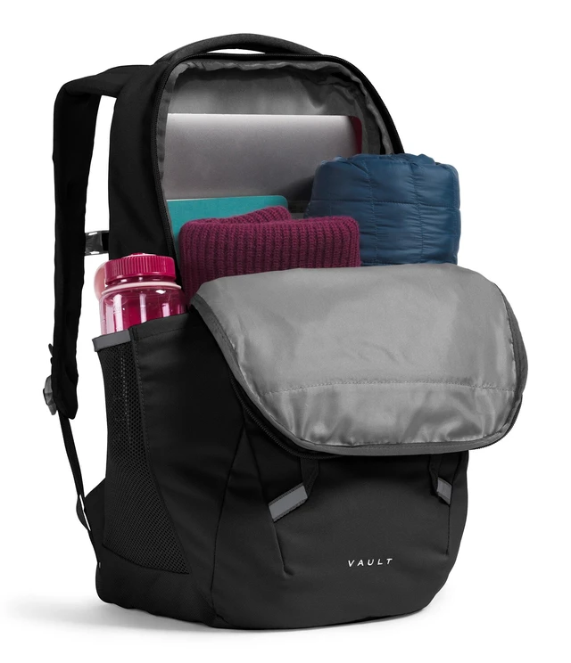 Alt view image 4 of 6 - Women's Vault Everyday Backpack, Blk-NPF, One Size Commuter Travel Bag, Water-Repellent, Spacious Main Compartment, Laptop Sleeve