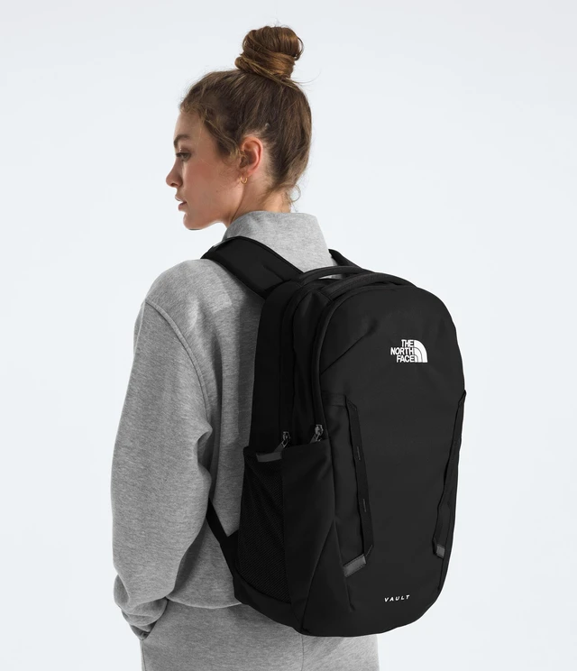 Alt view image 6 of 6 - Women's Vault Everyday Backpack, Blk-NPF, One Size Commuter Travel Bag, Water-Repellent, Spacious Main Compartment, Laptop Sleeve