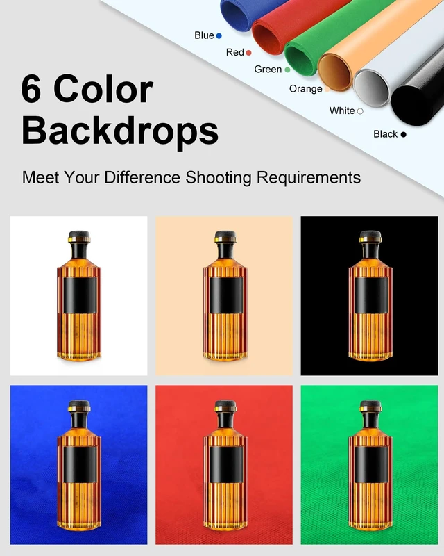 Alt view image 4 of 7 - Portable Light Box, 16"x16" Professional Dimmable Photo Box Photography with High CRI 144 LED Lights, Upgraded Lightbox with 6 Backdrops for Product Photography