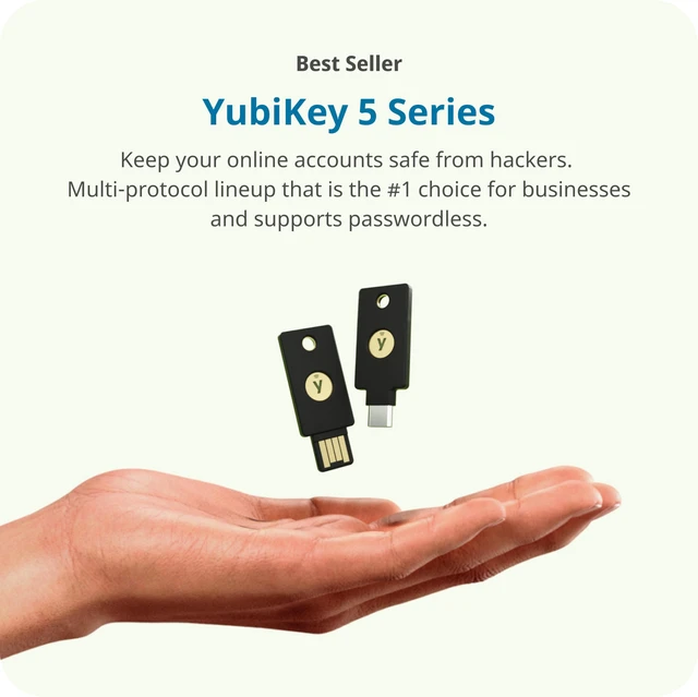 Alt view image 3 of 7 - YubiKey 5 NFC FIPS (140-3) - Multi-Factor authentication (MFA) Security Key and passkey, Connect via USB, FIDO Certified - Protect Your Online Accounts