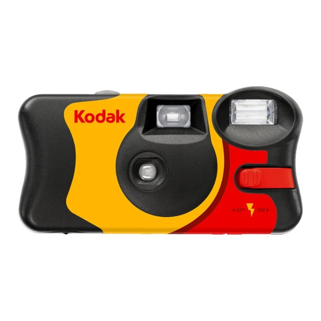 Alt view image 2 of 5 - FunSaver 35mm Single Use Disposable Camera Updated Version with Sliding Flash Switch (27 Exposures) 4 Pack + Microfiber Cleaning Cloth