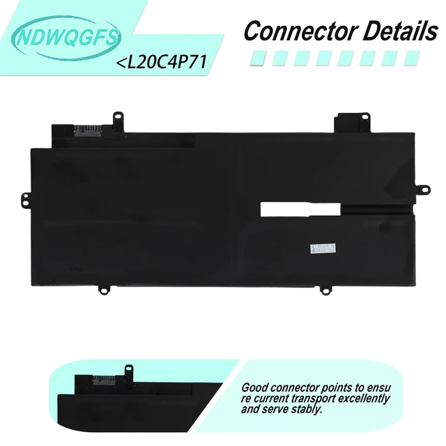 Alt view image 3 of 7 - L20C4P71 L20M4P71 L20D4P71 Battery for Lenovo ThinkPad X1 Carbon 9th Gen 10th Gen & X1 Yoga 6th 7th Gen Series SB10T83217 5B10W13974 L20L4P71 SB10T83216 5B10W13973 5B10W13975