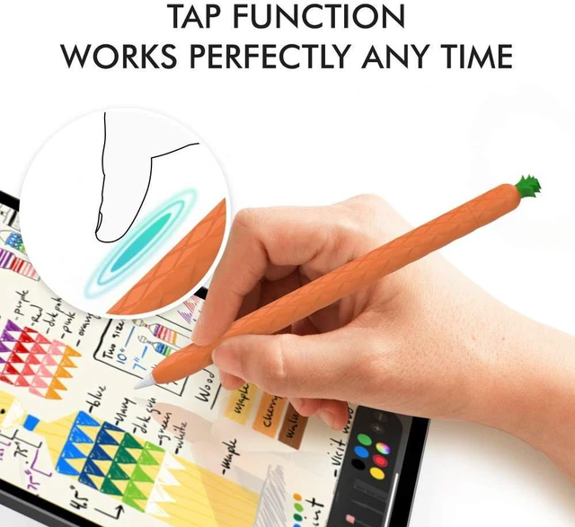 Alt view image 5 of 6 - Cute Case Sleeve for Apple Pencil Pro & Apple Pencil 2nd Gen | Silicone Soft Protective Cover Fruit Design Compatible with Apple Pencil 2nd Generation and Apple Pencil Pro 2024 (Yellow)