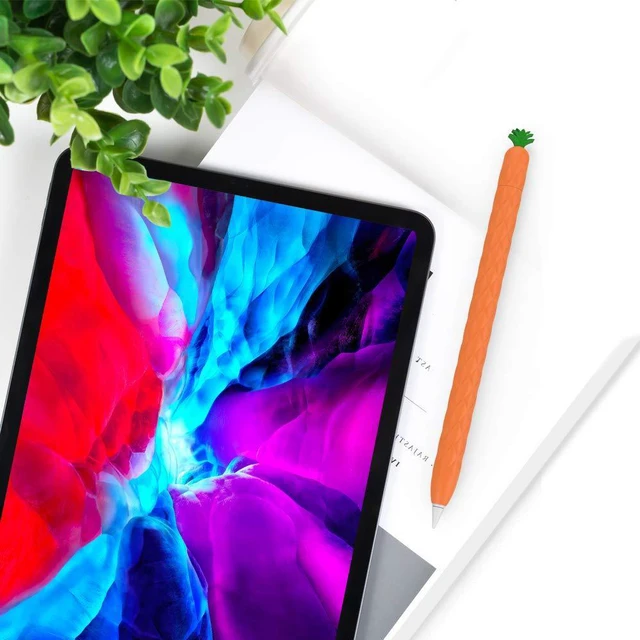 Alt view image 6 of 6 - Cute Case Sleeve for Apple Pencil Pro & Apple Pencil 2nd Gen | Silicone Soft Protective Cover Fruit Design Compatible with Apple Pencil 2nd Generation and Apple Pencil Pro 2024 (Yellow)
