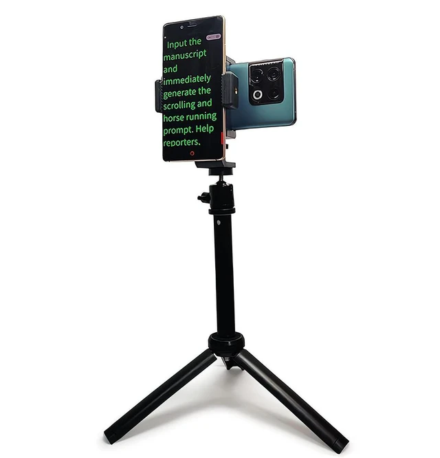 Main image of Teleprompter iPhone & Android, Double Phone Holder for Video Recording, Neewer Teleprompter Kit, The Collapsing Design Allows for Easy Storage and Transport 20" Desk Version Strengthened