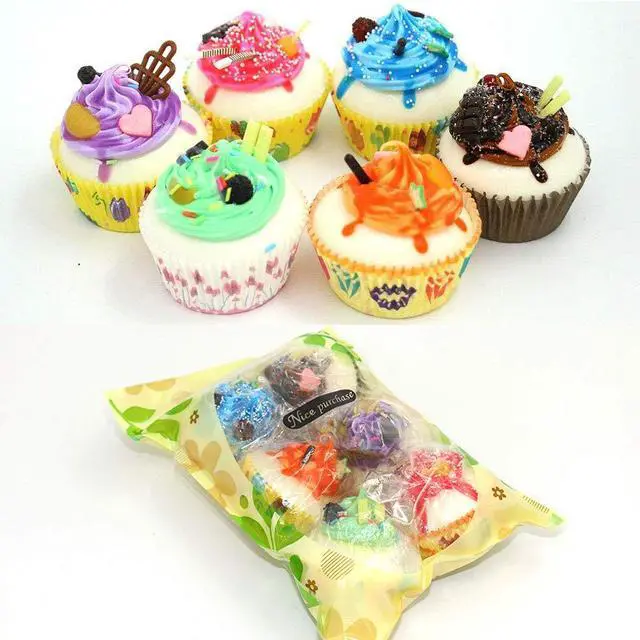 Alt view image 2 of 6 - 6Color Realistic Artificial Fake Cake Cupcake Model Home Staging Equipment Crafts Photography Props Home Decoration