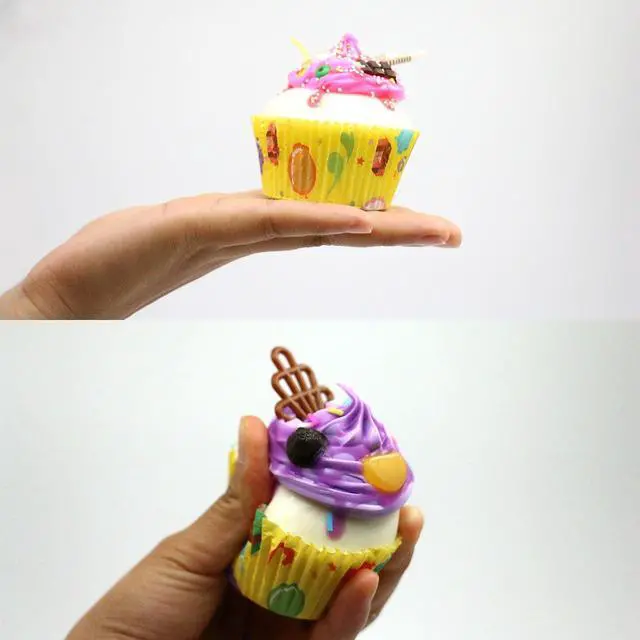 Alt view image 3 of 6 - 6Color Realistic Artificial Fake Cake Cupcake Model Home Staging Equipment Crafts Photography Props Home Decoration