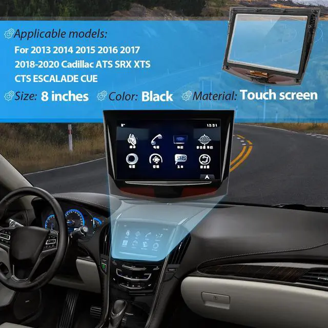Alt view image 3 of 6 - for 2013 2014 2015 2016 2017 2018-2020 Cadillac ATS SRX XTS CTS Escalade CUE Screen Replacement Display Glass for Cadillac ATS SRX XTS CTS Escalade CUE Car Touch Screen Digitizer with Repair Tools