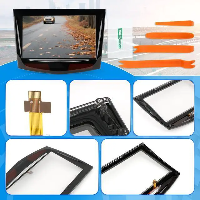 Alt view image 4 of 6 - for 2013 2014 2015 2016 2017 2018-2020 Cadillac ATS SRX XTS CTS Escalade CUE Screen Replacement Display Glass for Cadillac ATS SRX XTS CTS Escalade CUE Car Touch Screen Digitizer with Repair Tools