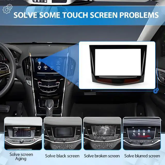 Alt view image 5 of 6 - for 2013 2014 2015 2016 2017 2018-2020 Cadillac ATS SRX XTS CTS Escalade CUE Screen Replacement Display Glass for Cadillac ATS SRX XTS CTS Escalade CUE Car Touch Screen Digitizer with Repair Tools