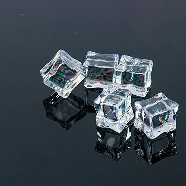 Alt view image 5 of 6 - Acrylic Ice Cube, 10 PCS Clear Fake Acrylic Ice Cubes Square Shape, 1.2 Inch Transparent Artificial Acrylic Plastic Ice Rocks for Photography Props Kitchen Decoration (1.2 Inch)