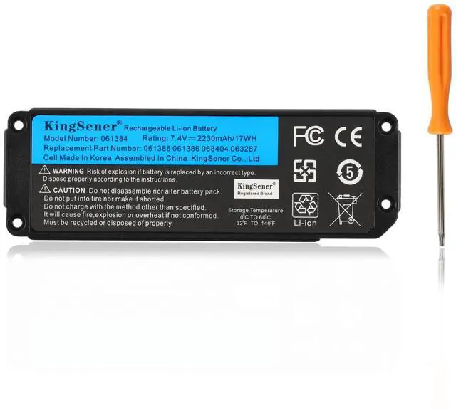 Main image of 17Wh 061384 Speaker Battery for Bose Soundlink Mini 1, 7.4V | Replaces part numbers:061385 061386 063287 413295 61385 61384 61386 63287 NOT for SoundLink Mini 2 or 063404