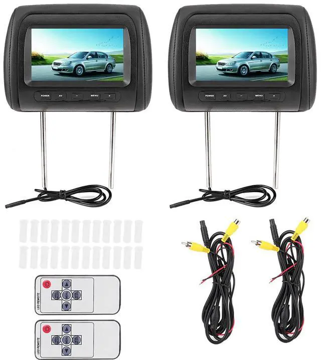 Main image of 2pcs Headrest Monitor 7 Inch-Headrest Player - Dual Portable Player Car Headrest Video Players 7 in HD LCD Digital Screen Car Player