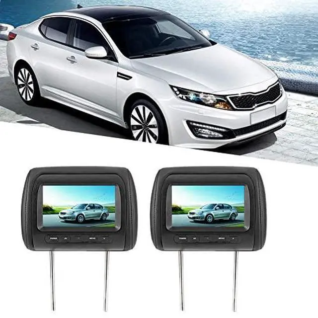 Alt view image 5 of 6 - 2pcs Headrest Monitor 7 Inch-Headrest Player - Dual Portable Player Car Headrest Video Players 7 in HD LCD Digital Screen Car Player
