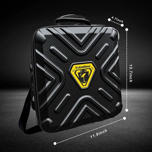 Alt view image 4 of 6 - Starlink Mini Carry Case - Protective Waterproof Storage Bag Pouch for SpaceX Starlink Mini Dish, Travel-Friendly Design with Handle, Perfect for RV, Van, Camping & Outdoor Use (Black PU)