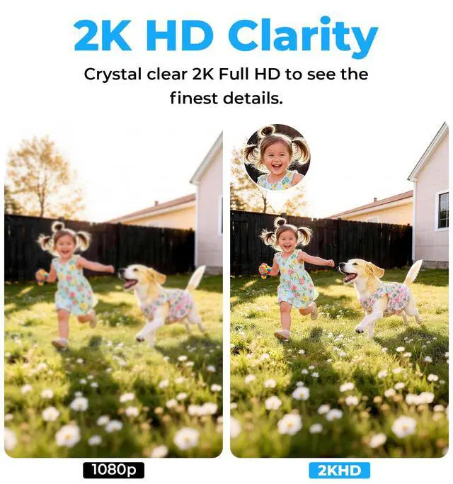 Alt view image 2 of 6 - Light Bulb Security Camera Outdoor, 2K 5GHz & 2.4GHz WiFi Bulb Cameras for Home Security, 360° PTZ Wireless Cam with AI Human Detection, Color Night Vision, 2-Way Talk, Screw-in Light Socket