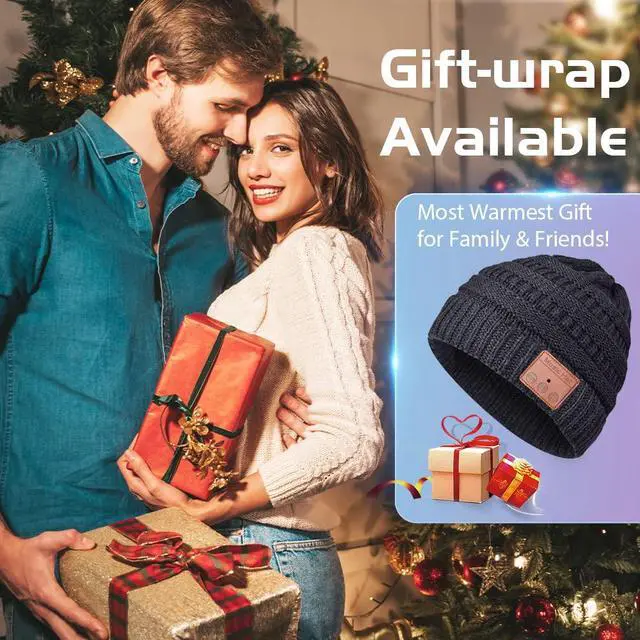 Alt view image 2 of 6 - Bluetooth Beanie for Women Stocking Stuffers Gifts Ponytail Hat Christmas | Gifts for Women Ponytail Beanie Bluetooth Headphones Winter Hat for Wife Mom Her Teen Girls Birthday Gift for Men Husband