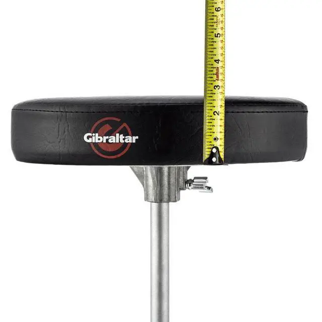 Alt view image 5 of 6 - Drum Seat Throne, 13 Round Vinyl Seat, Adjustable Height, Cushioned Top with Memory Lock, Single-Braced Collapsible Tripod for Portability (5608)