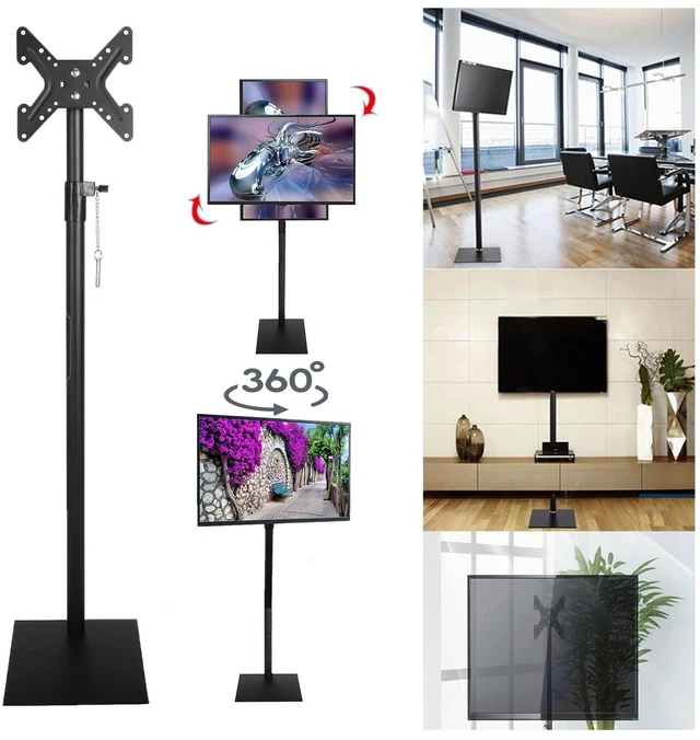 Main image of Universal Swivel TV Stand | Tilting Free Standing TV Mount Stands with Height Adjustable 360 Degree Swivel Floor TV Stand for 12 to 43 inch TVs