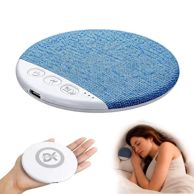 Alt view image 2 of 6 - Under Pillow Sleep Speaker, Bluetooth 5.4 Pillow Speaker with Built-in White Noise, Ultra-Thin Fabric Covered Wireless Sleep Speaker with Auto-Off Timer,Personal Sound Bar for Side Sleepers
