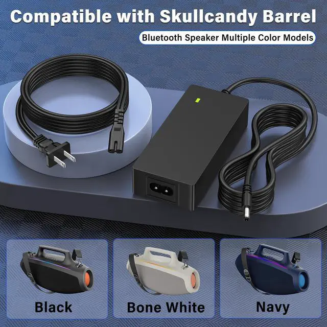 Alt view image 2 of 6 - 22V 4A Speaker Charger Fit for Skullcandy 2SKSK1849 Party Wireless Speaker | Power Cord AC Adapter for Skullcandy Barrel Bluetooth Boombox XT Party Speaker Skull candy 11.1V 4400mAh 60W 2SKAC1890B0W2