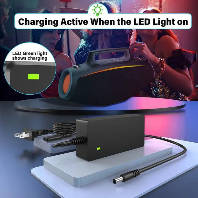Alt view image 6 of 6 - 22V 4A Speaker Charger Fit for Skullcandy 2SKSK1849 Party Wireless Speaker | Power Cord AC Adapter for Skullcandy Barrel Bluetooth Boombox XT Party Speaker Skull candy 11.1V 4400mAh 60W 2SKAC1890B0W2