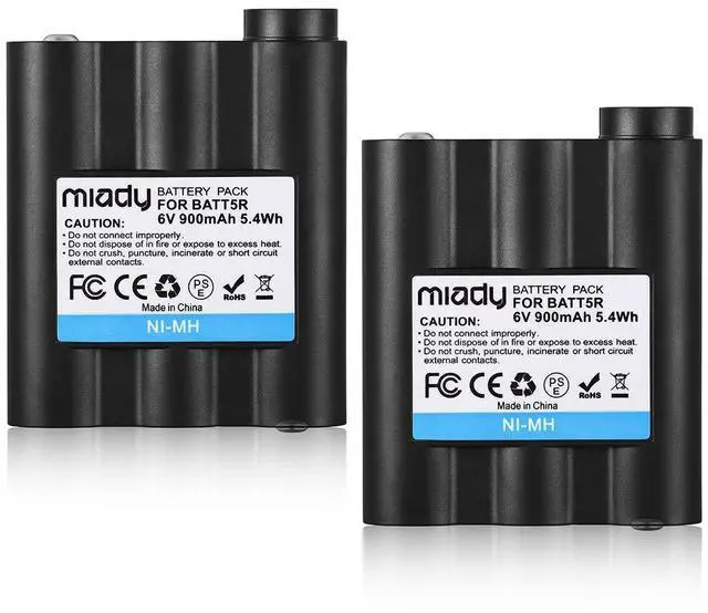Main image of BATT5R AVP7 Rechargeable Batteries 6V 900mAh | For GXT Walkie Talkie GXT1000 GXT1050 GXT850 GXT860 GXT900 GXT950 and More