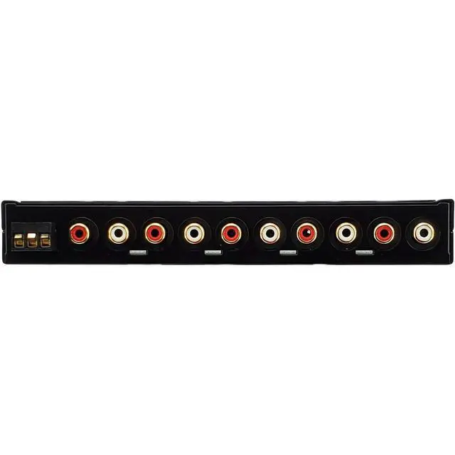 Alt view image 4 of 6 - EQ15 1/2 Din Five Equalization Bands Car Audio Equalizer EQ Front, Rear +Master Volume Control with up to 9 Volts RMS of Output/Three Stereo RCA Output
