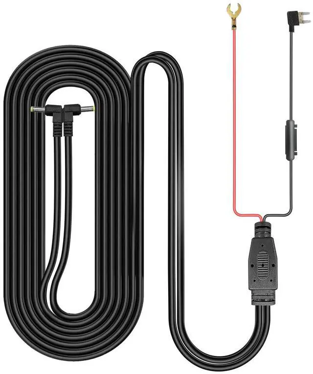 Main image of Car TV Headrest Monitor Hardwired Kit Battery Fuse Power Cable (2 Ports)