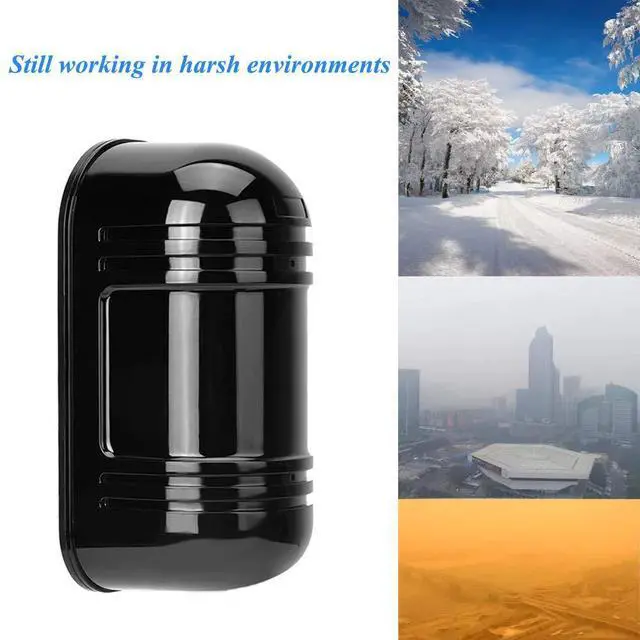 Alt view image 4 of 6 - Dahszil Dual Laser Alarm Beam Sensor,300m Outdoor 60m Infrared Detector | 6.7"x3.1" Wireless Outdoor Weather Resistant Motion Sensor Laser Receiver