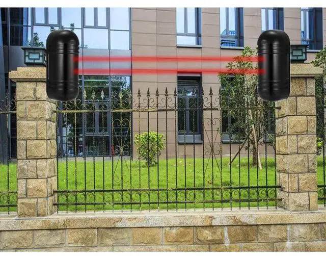 Alt view image 6 of 6 - Dahszil Dual Laser Alarm Beam Sensor,300m Outdoor 60m Infrared Detector | 6.7"x3.1" Wireless Outdoor Weather Resistant Motion Sensor Laser Receiver