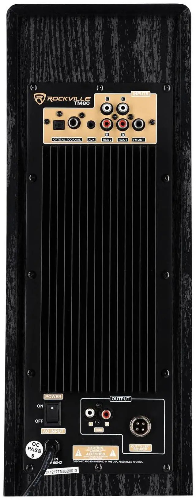 Alt view image 5 of 6 - RockvilIe TM80B Bluetooth Home Theater Tower Speaker System+(2) 8" Subwoofers!