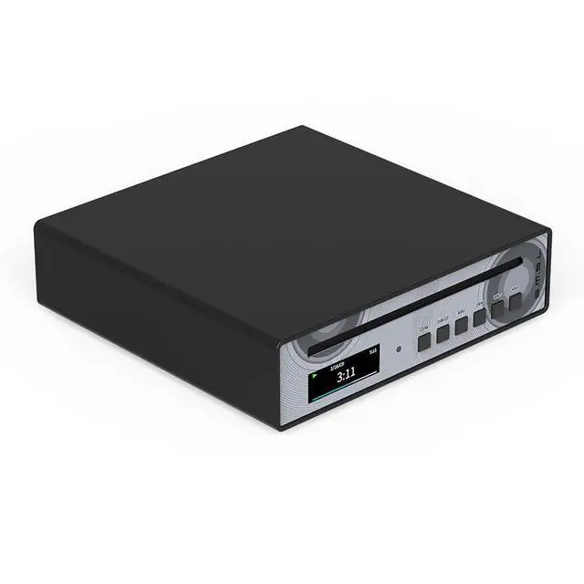 Alt view image 2 of 6 - SMSL PL100 PRO Multi-Function CD Player 2X CS43131 High-End DAC Chips Supports Lossless MQA Playback with Remote Control (Black)