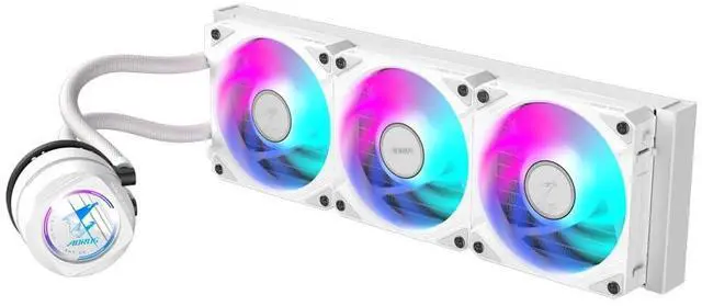 Alt view image 2 of 5 - AORUS WATERFORCE II 360 ICE AIO Liquid CPU Cooler- 3x120mm ARGB Fans, slide-in interlocking mechanism, DAISY-CHAIN, Intel LGA 1851 and AMD AM5 Compatible