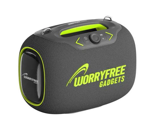 Alt view image 4 of 6 - Portable Bluetooth Speaker with Dual Wireless Mics with Volume Control, 120W, Tripod Stand, 10+ Hours Playtime, Big Bass TWS/USB/TF Card/AUX IPX6 Waterproof Party Box (Gray)