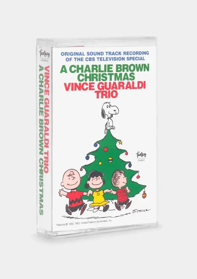 Alt view image 6 of 6 - Peanuts A Charlie Brown Christmas CP-81 Portable Cassette Player + Cassette